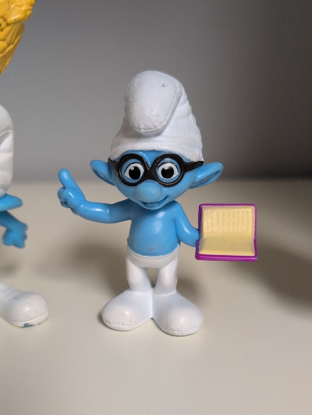 Smurf Figures Set Of 4 McDonald's 3" Smurfs Smurfette Brainy(2) Clumsy 2011 2013 - Picture 4 of 14